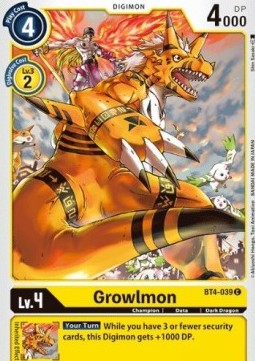 Growlmon (BT4-039) - Great Legend (Common) [BT-04-BT4-039]