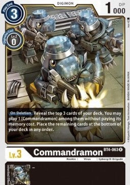 Commandramon (BT4-063) - Great Legend (Rare) [BT-04-BT4-063]