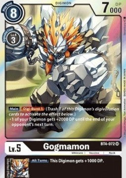 Gogmamon (BT4-072) - Great Legend (Super Rare) [BT-04-BT4-072]