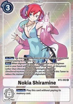 Nokia Shiramine (BT5-092) (V.2) - Promos: Battle Of Omni (Alternative Art) [BT-05P-BT5-092]