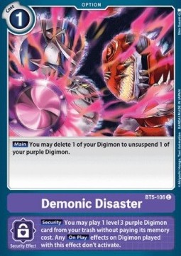 Demonic Disaster (BT5-106) - Battle Of Omni (Common) [BT-05-BT5-106]
