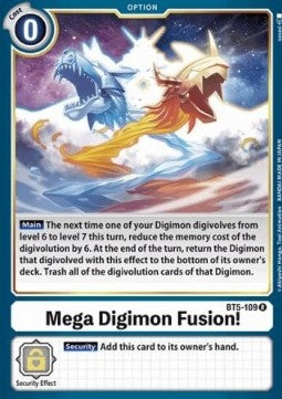 Mega Digimon Fusion! (BT5-109) - Battle Of Omni (Rare) [BT-05-BT5-109]