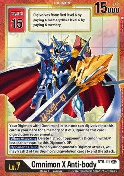 Omnimon X-Anti-body (BT5-111) (V.2) - Battle Of Omni (Alternative Art) [BT-05-BT5-111]