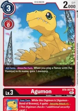 Agumon (BT6-007) (V.1) - Double Diamond (Uncommon) [BT-06-BT6-007]