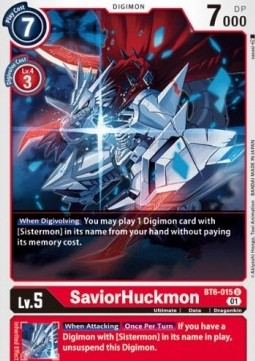 SaviorHuckmon (BT6-015) - Double Diamond (Uncommon) [BT-06-BT6-015]