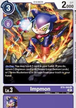 Impmon (BT6-068) (V.1) - Double Diamond (Uncommon) [BT-06-BT6-068]