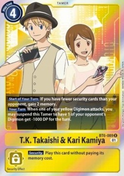 T.K. Takaishi & Kari Kamiya (BT6-089) - Double Diamond (Rare) [BT-06-BT6-089]