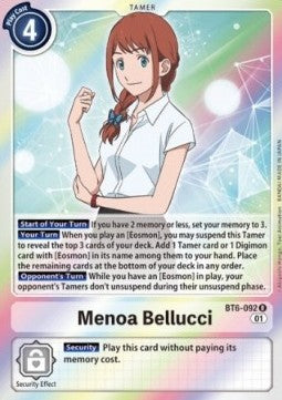 Menoa Bellucci (BT6-092) - Double Diamond (Rare) [BT-06-BT6-092]