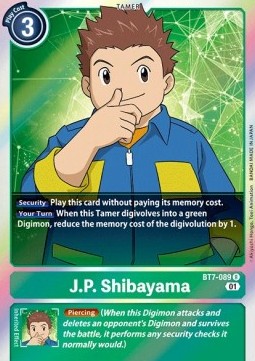 J.P. Shibayama (BT7-089) - Next Adventure (Rare) [BT-07-BT7-089]