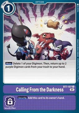 Calling From the Darkness (BT7-107) - Next Adventure (Uncommon) [BT-07-BT7-107]