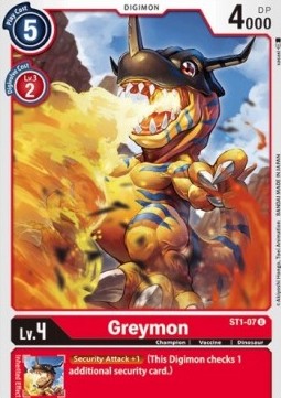 Greymon (ST1-07) - Starter Deck: Gaia Red (Uncommon) [ST-1-ST1-07]