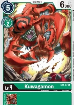 Kuwagamon (ST4-07) - Starter Deck: Giga Green (Common) [ST-4-ST4-07]
