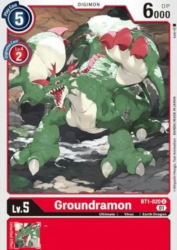 Groundramon (BT1-020) - Starter Deck: Gallantmon (Alternative Art) [ST-7-BT1-020]