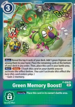 Green Memory Boost! (P-038) (V.1) - Promos (Promo) [P-P-038]