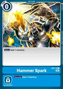 Hammer Spark (ST2-13) - Starter Deck: UlforceVeedramon (Alternative Art) [ST-8-ST2-13]