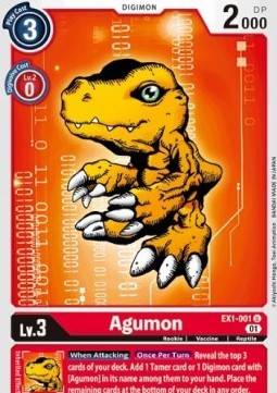 Agumon (EX1-001) (V.1) - Classic Collection (Uncommon) [EX-01-EX1-001]