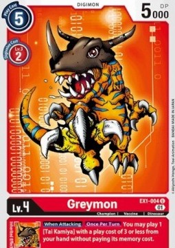 Greymon (EX1-004) (V.1) - Classic Collection (Uncommon) [EX-01-EX1-004]