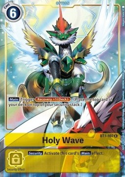 Holy Wave (BT1-107) - Promos: Release Special Booster v1.5 (Alternative Art) [SR1.5P-BT1-107]