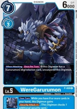 WereGarurumon (P-008) (V.1) - Promos (Promo) [P-P-008]