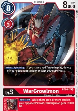 WarGrowlmon (BT2-017) - Official Tournament Pack Events (Alternative Art) [OTPE-BT2-017]