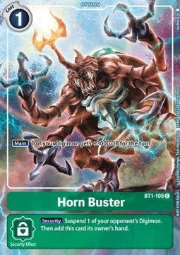 Horn Buster (BT1-108) - Premium Bandai Products (Alternative Art) [PB-XX-BT1-108]
