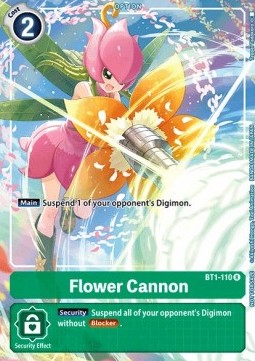 Flower Cannon (BT1-110) - Premium Bandai Products (Alternative Art) [PB-XX-BT1-110]