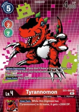Tyrannomon (EX1-005) (V.2) - Classic Collection (Alternative Art) [EX-01-EX1-005]