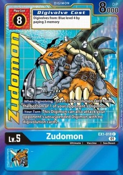 Zudomon (EX1-018) (V.2) - Classic Collection (Alternative Art) [EX-01-EX1-018]