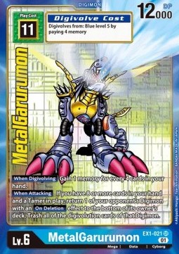 MetalGarurumon (EX1-021) (V.2) - Classic Collection (Alternative Art) [EX-01-EX1-021]