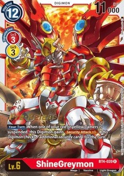 ShineGreymon (BT4-020) - Promos: Great Legend (Rare) [BT-04P-BT4-020]