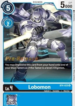 Lobomon (BT4-025) - Promos: Great Legend (Uncommon) [BT-04P-BT4-025]