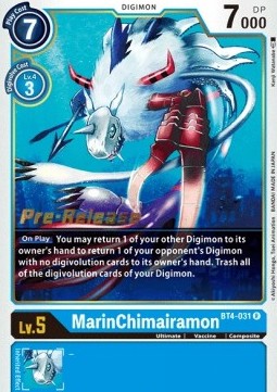 MarinChimairamon (BT4-031) - Promos: Great Legend (Rare) [BT-04P-BT4-031]