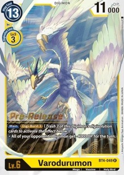 Varodurumon (BT4-049) - Promos: Great Legend (Rare) [BT-04P-BT4-049]