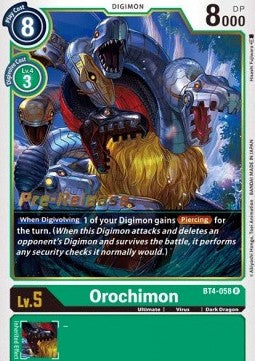 Orochimon (BT4-058) - Promos: Great Legend (Rare) [BT-04P-BT4-058]