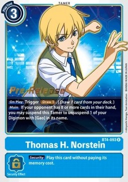 Thomas H. Norstein (BT4-093) (V.1) - Promos: Great Legend (Rare) [BT-04P-BT4-093]
