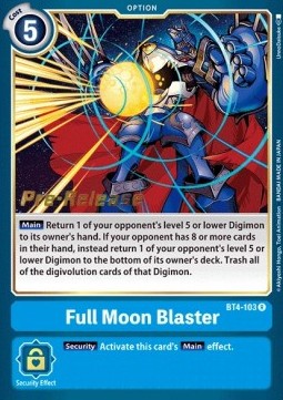 Full Moon Blaster (BT4-103) - Promos: Great Legend (Rare) [BT-04P-BT4-103]