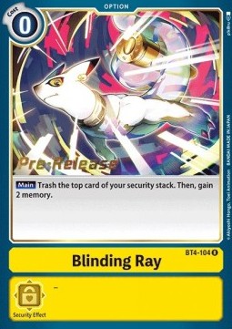 Blinding Ray (BT4-104) - Promos: Great Legend (Rare) [BT-04P-BT4-104]