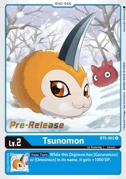 Tsunomon (BT5-002) - Promos: Battle Of Omni (Uncommon) [BT-05P-BT5-002]