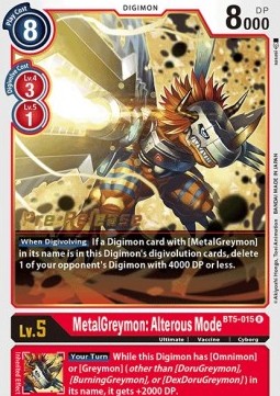 MetalGreymon: Alterous Mode (BT5-015) - Promos: Battle Of Omni (Rare) [BT-05P-BT5-015]
