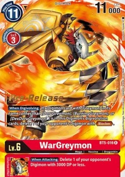 WarGreymon (BT5-016) - Promos: Battle Of Omni (Rare) [BT-05P-BT5-016]
