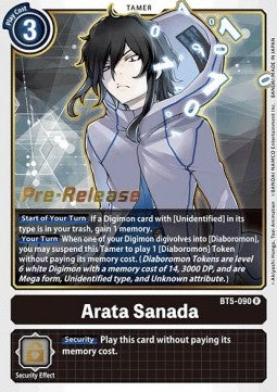 Arata Sanada (BT5-090) (V.1) - Promos: Battle Of Omni (Rare) [BT-05P-BT5-090]