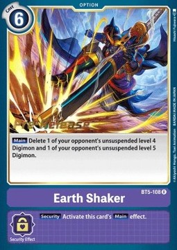 Earth Shaker (BT5-108) - Promos: Battle Of Omni (Rare) [BT-05P-BT5-108]