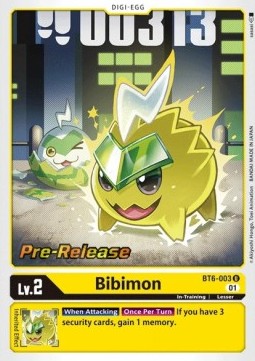 Bibimon (BT6-003) (V.1) - Promos: Double Diamond (Uncommon) [BT-06P-BT6-003]