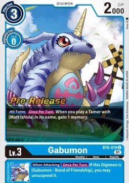 Gabumon (BT6-019) - Promos: Double Diamond (Uncommon) [BT-06P-BT6-019]