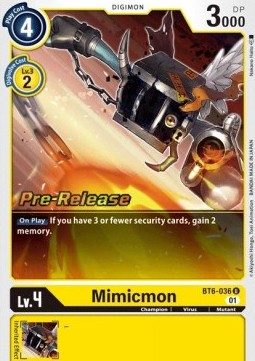 Mimicmon (BT6-036) - Promos: Double Diamond (Uncommon) [BT-06P-BT6-036]
