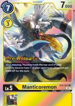 Manticoremon (BT6-041) - Promos: Double Diamond (Rare) [BT-06P-BT6-041]