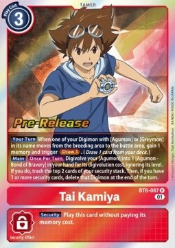Tai Kamiya (BT6-087) - Promos: Double Diamond (Rare) [BT-06P-BT6-087]