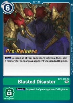 Blasted Disaster (BT6-103) - Promos: Double Diamond (Uncommon) [BT-06P-BT6-103]