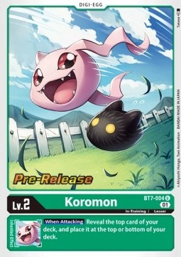 Koromon (BT7-004) - Promos: Next Adventure (Uncommon) [BT-07P-BT7-004]