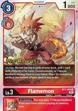 Flamemon (BT7-008) - Promos: Next Adventure (Rare) [BT-07P-BT7-008]